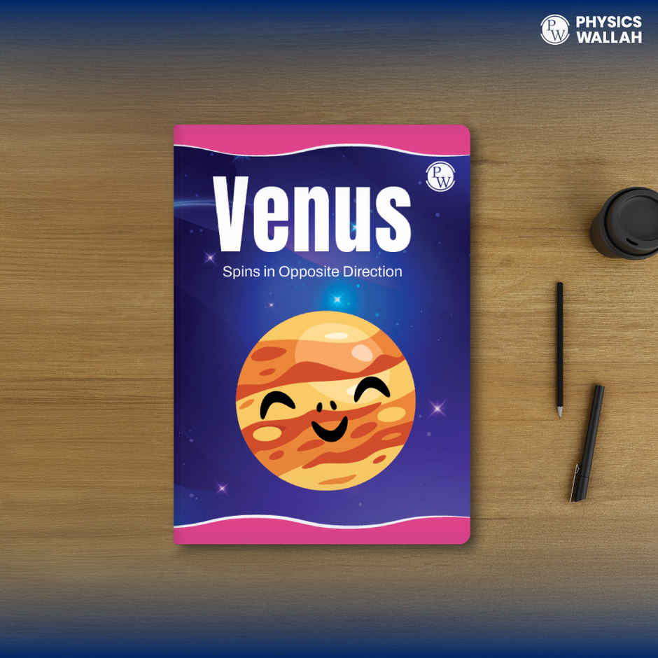 Physics Wallah 172 Pages Children Notebook | Math 0.5 Inch (12 mm ) | Venus  | Set of 6 