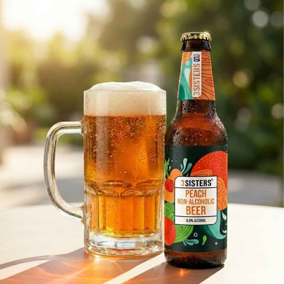 3 Sisters Peach Non Alcoholic Beer
