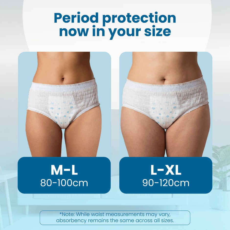 Niine Naturally Soft Disposable Period Panty | L-XL - Buy 1 Get 1 Free