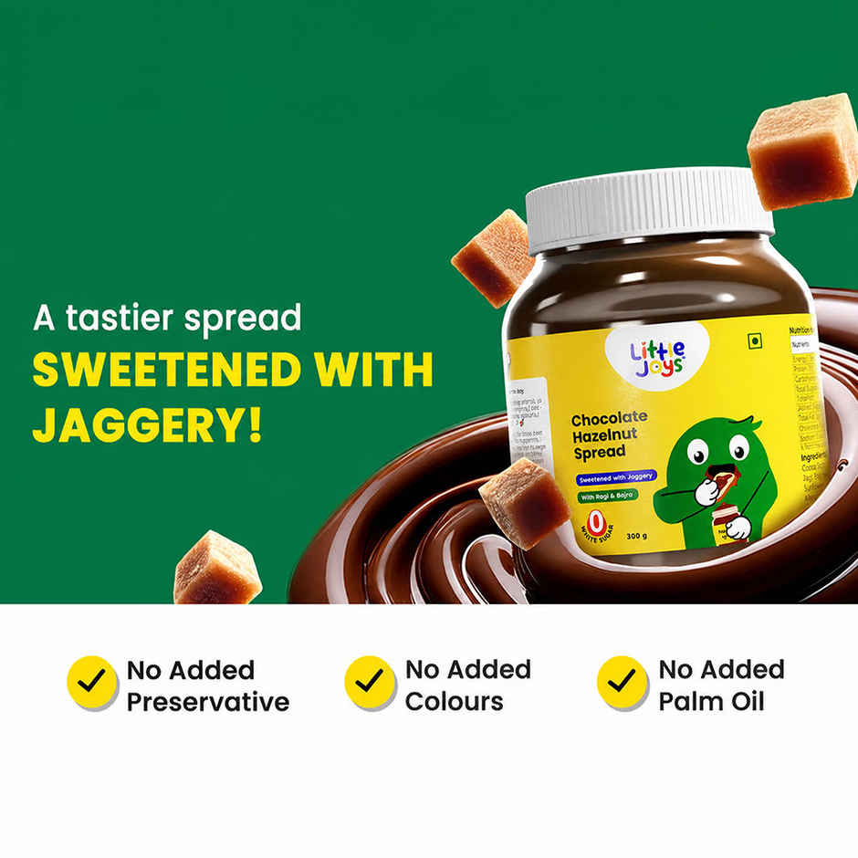 Little Joys Chocolate Spread | Sweetened With Jaggery | Rich Hazelnut | Cocoa