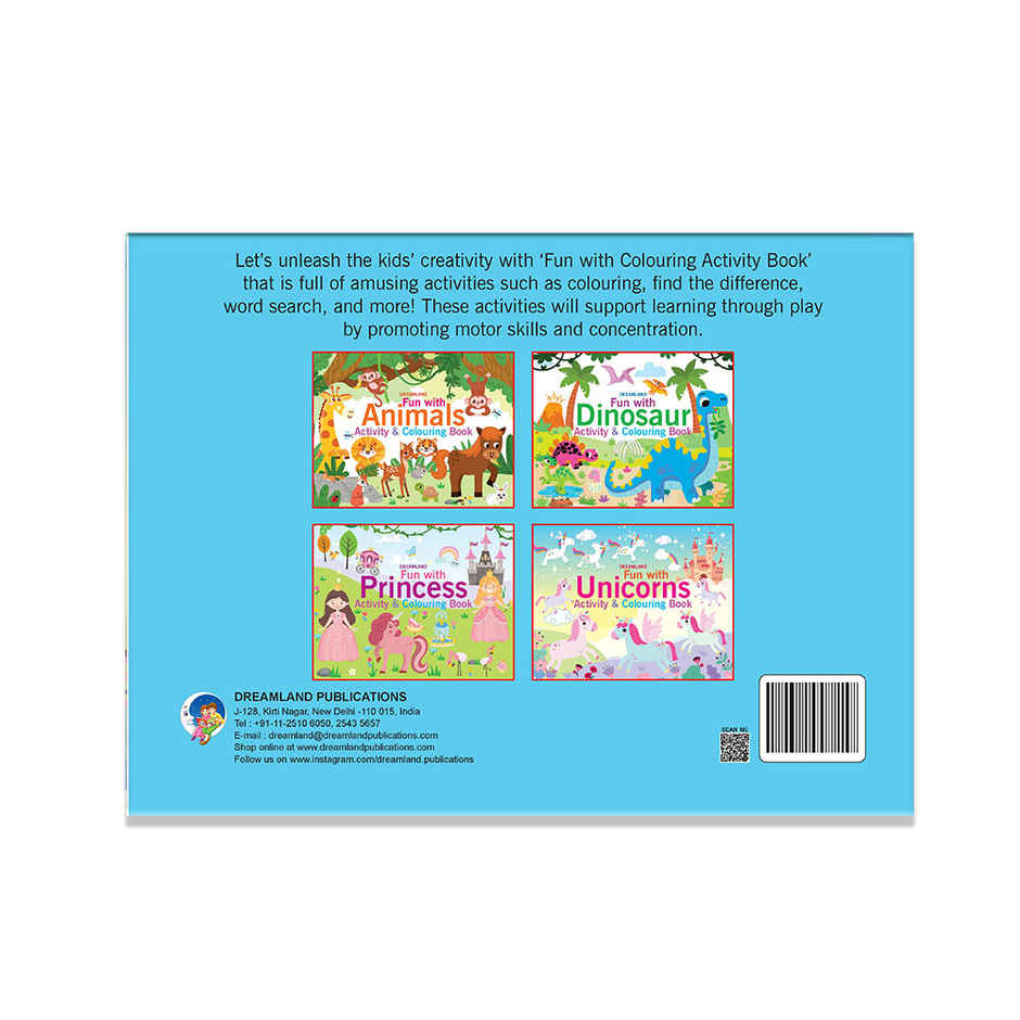 Dreamland Fun with Unicorns Activity and Colouring Book 64 Pages