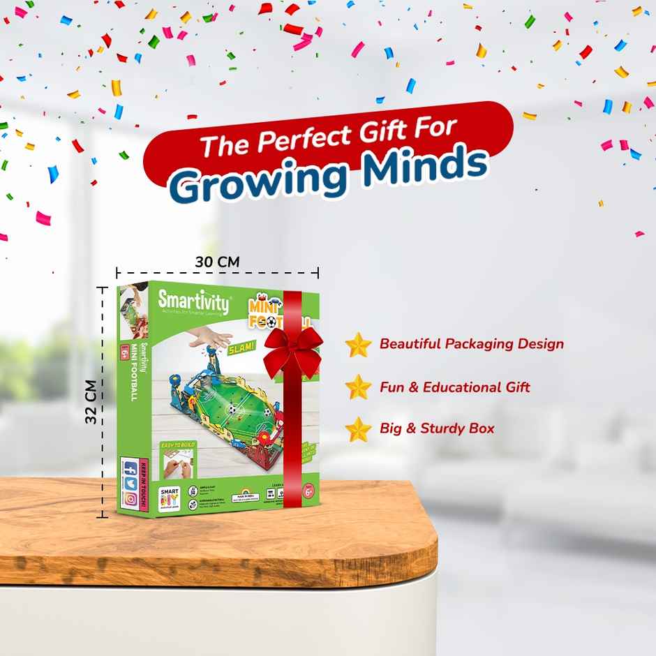 Smartivity Mini Football, Action-Packed Indoor Sports Game - Smrt1215