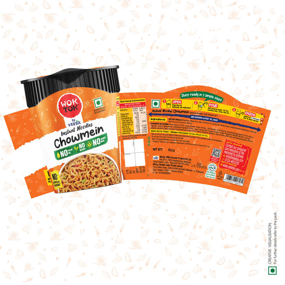 Wok Tok by Veeba Instant Cup Noodles Chowmein