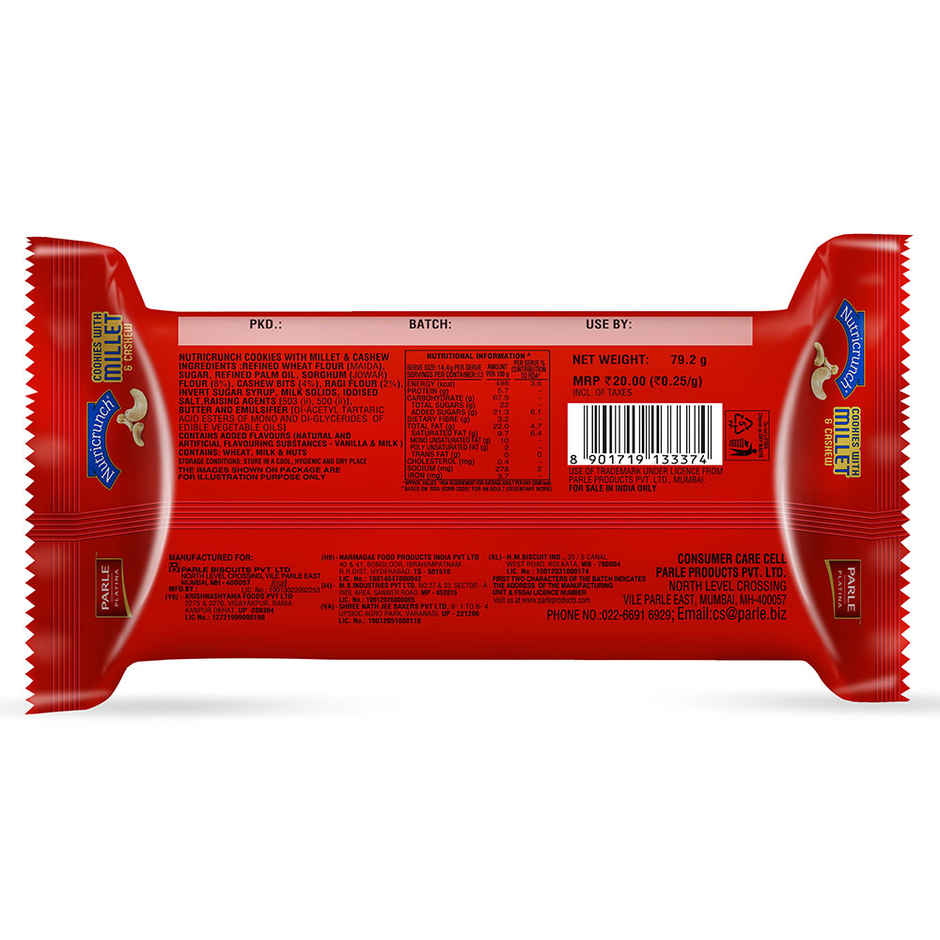 Parle Nutricrunch Millet Biscuits