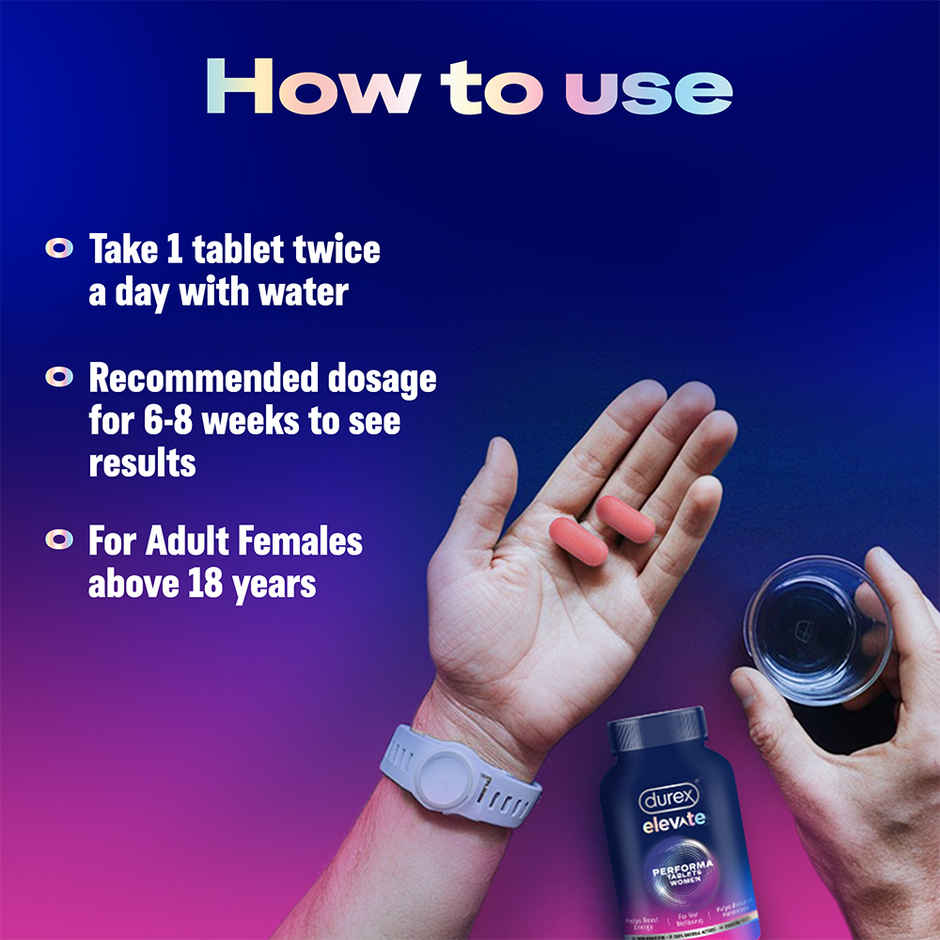 Durex Women's Elevate Performa Tablets