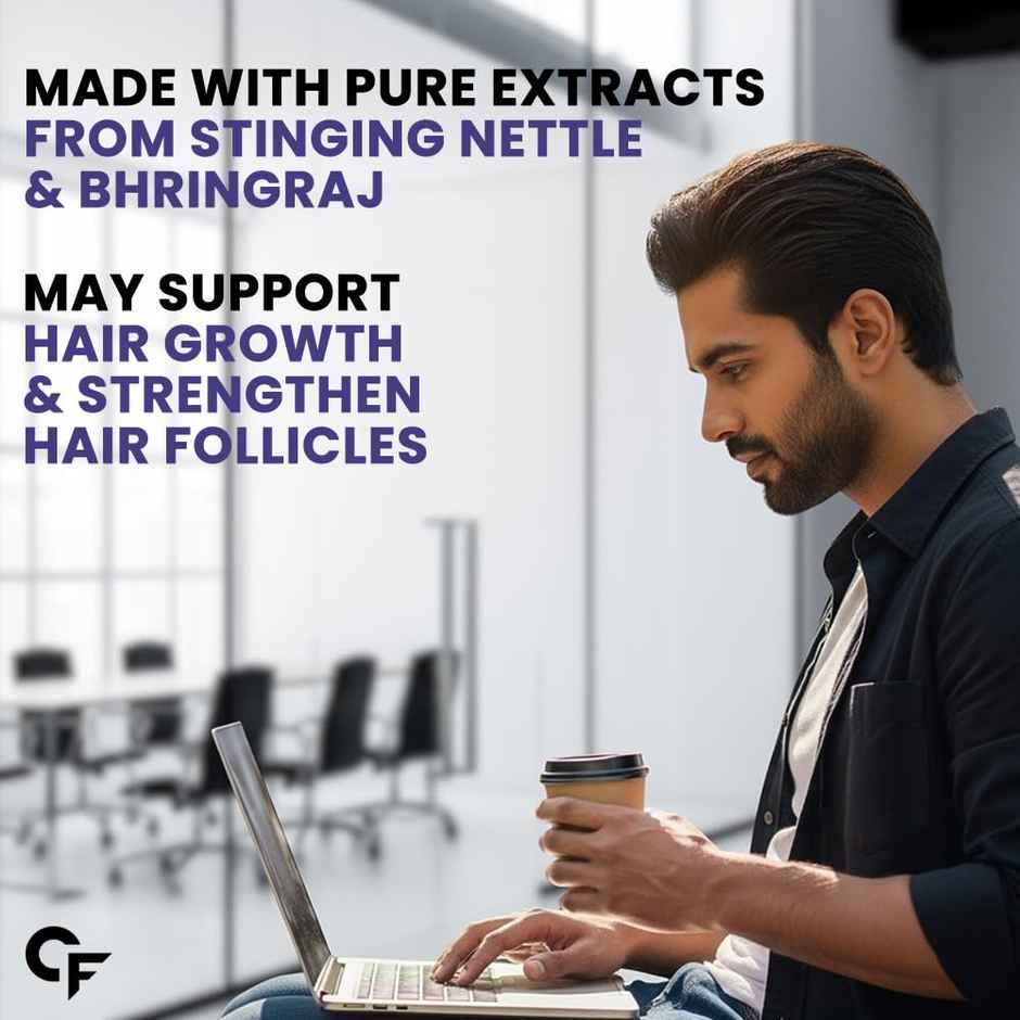 Carbamide Forte DHT Blocker with Biotin Tablets for Hair growth with Bhringraj & Hyaluronic Acid