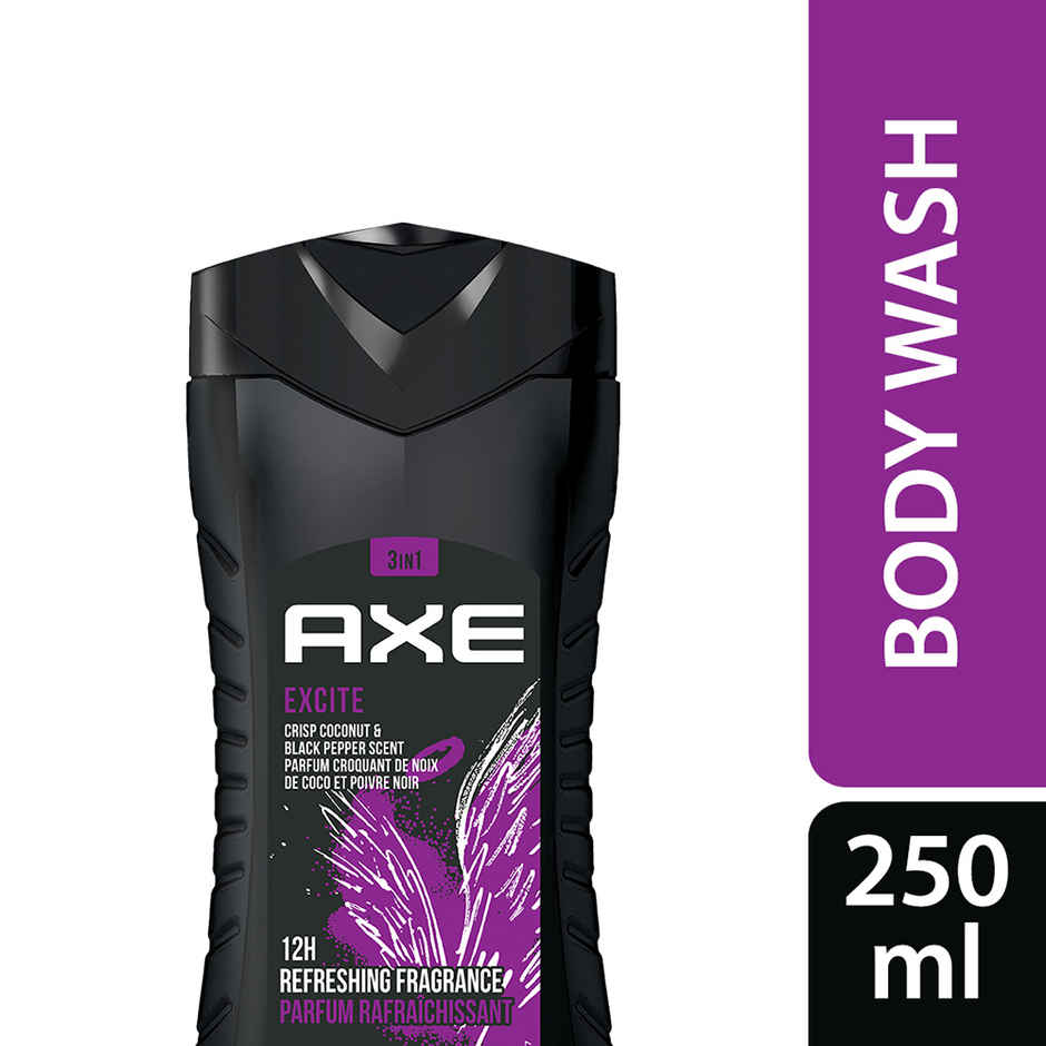 Axe Excite 3-in-1 Body,Face & Hair Wash | For Men