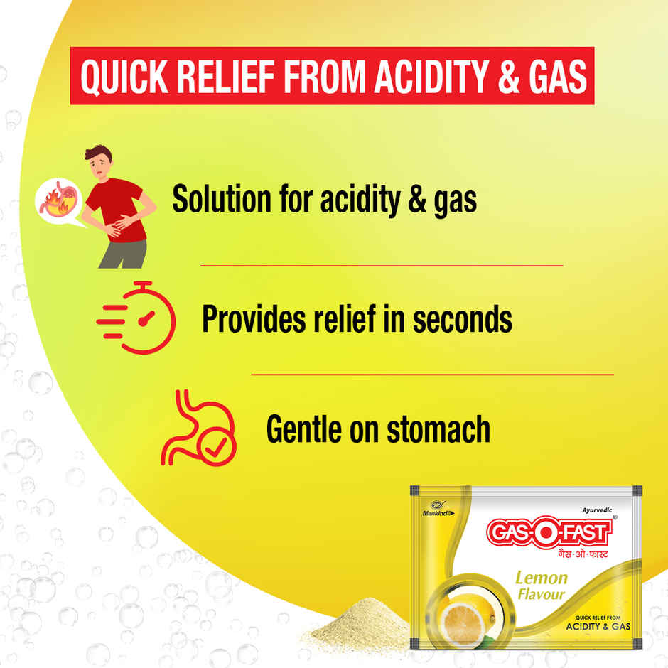 Gas-O-Fast Lemon Sachet