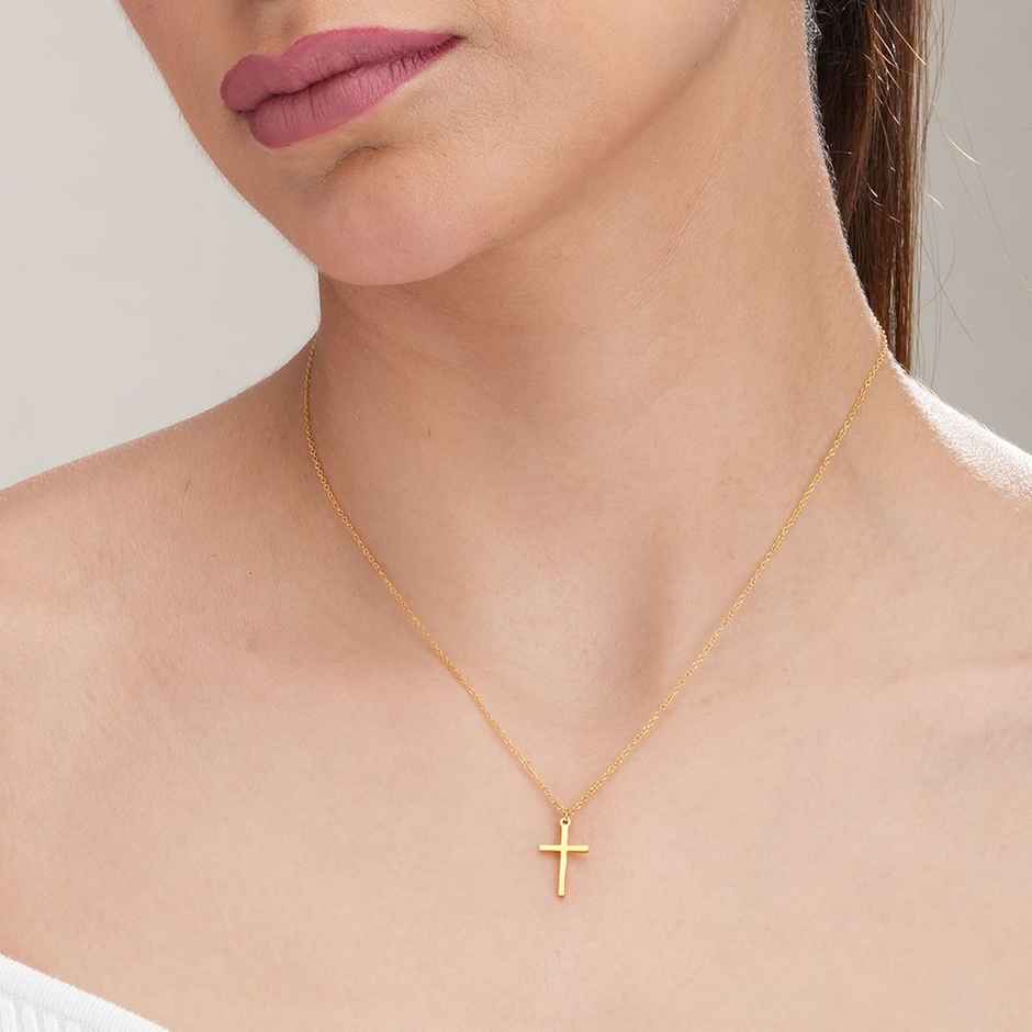 Palmonas Golden Cross Necklace