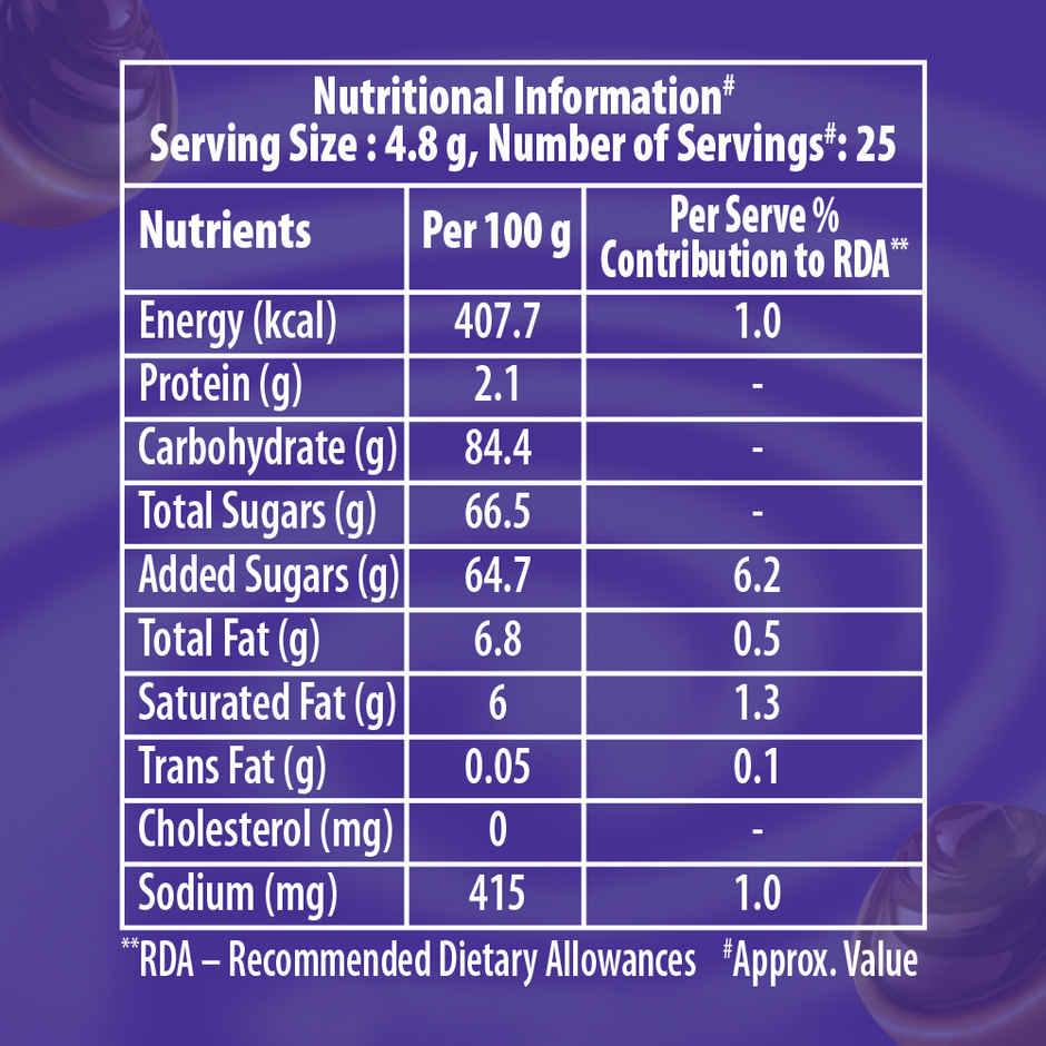 Alpenliebe Eclairs Grande Caramel Choco Chewy Toffee Pouch