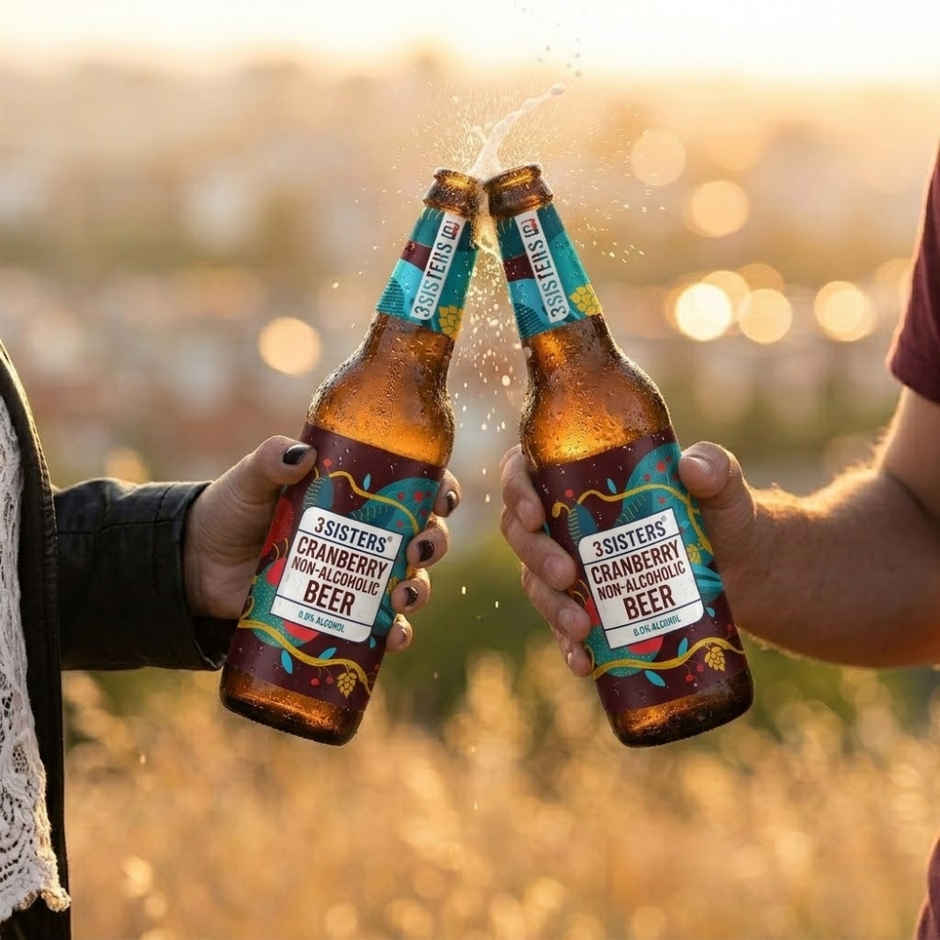 3 Sisters Cranberry Non Alcoholic Beer