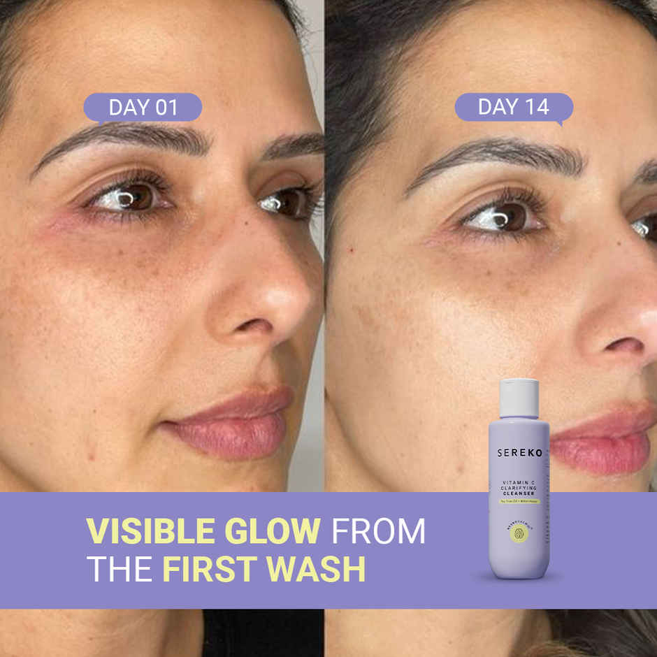 SEREKO Face Cleanser with Vitamin C & Tea Tree Oil for Brighter & Even Skin Tone