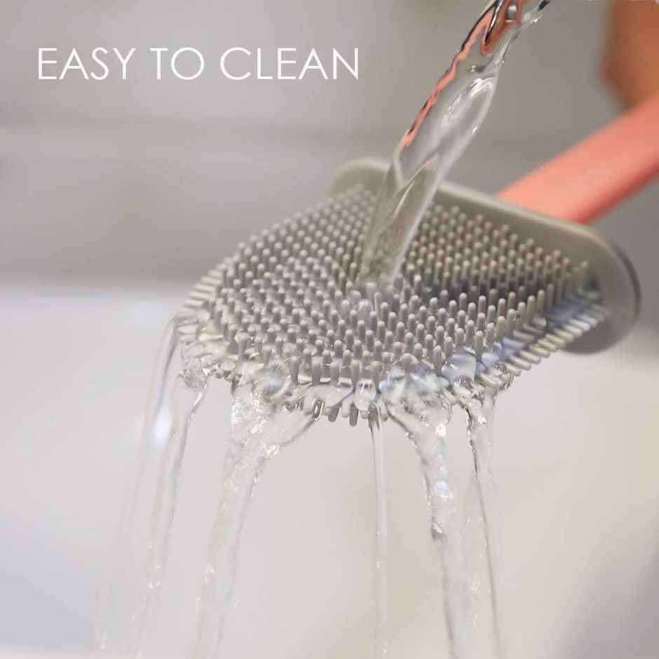 Perpetual Water Drop Toilet Brush Set | Wall-Mounted Silicone Brush with Holder | 2 Pcs
