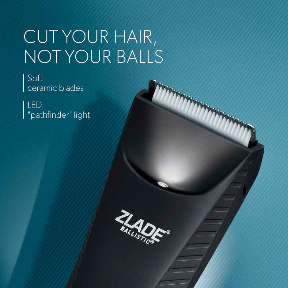 Zlade Ballistic TURBO 3.0 Full-Body Manscaping Trimmer for Men | Beard, Body & Balls