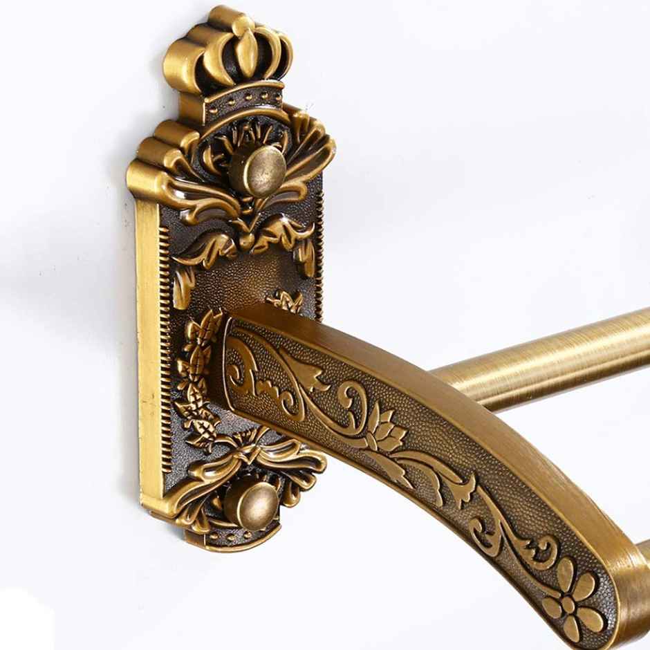 Plantex 24" Antique Aluminum Towel Rod for Bathroom