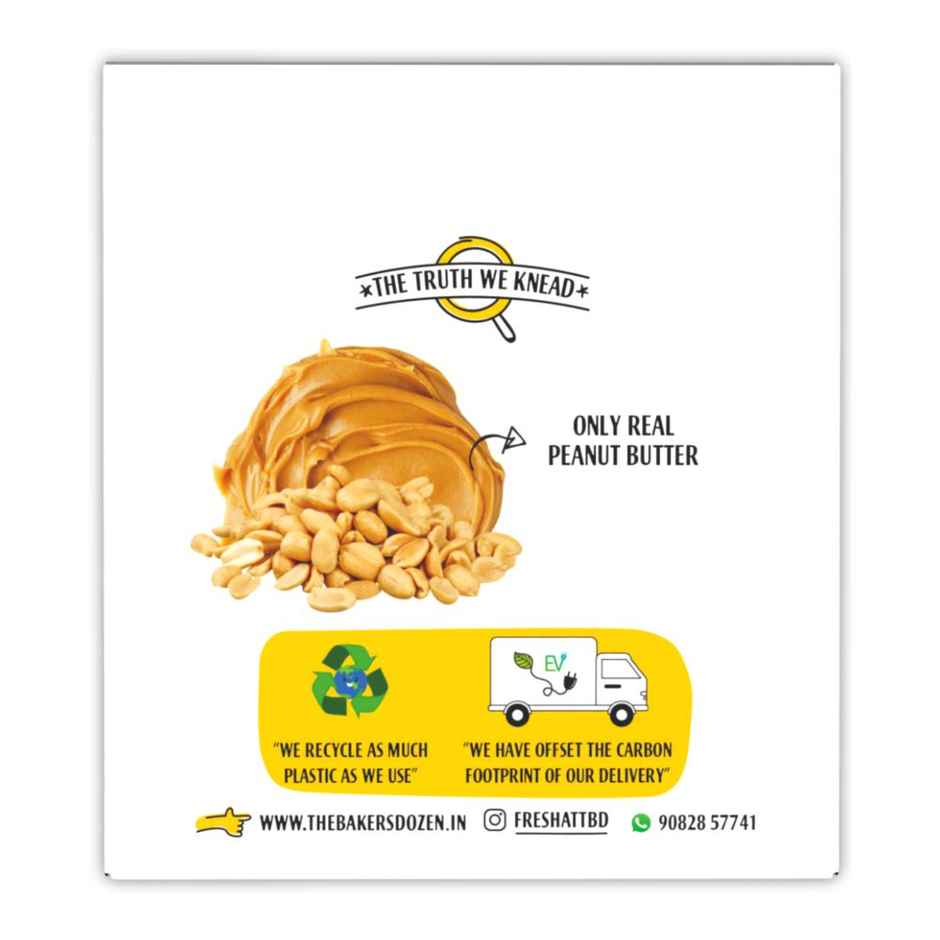 The Baker's Dozen Peanut Butter Cookies | High Protein Cookies | Premium Biscuit Handmade Cookies