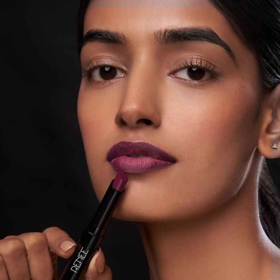 RENEE Very Matte Lipstick | Plum | Matte Finish & Bold Colour
