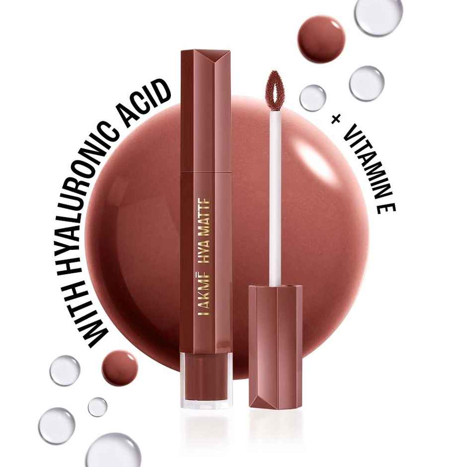 Lakme 9to5 Hya Matte Lip Liquid + Hyaluronic Acid | Vacation Nude