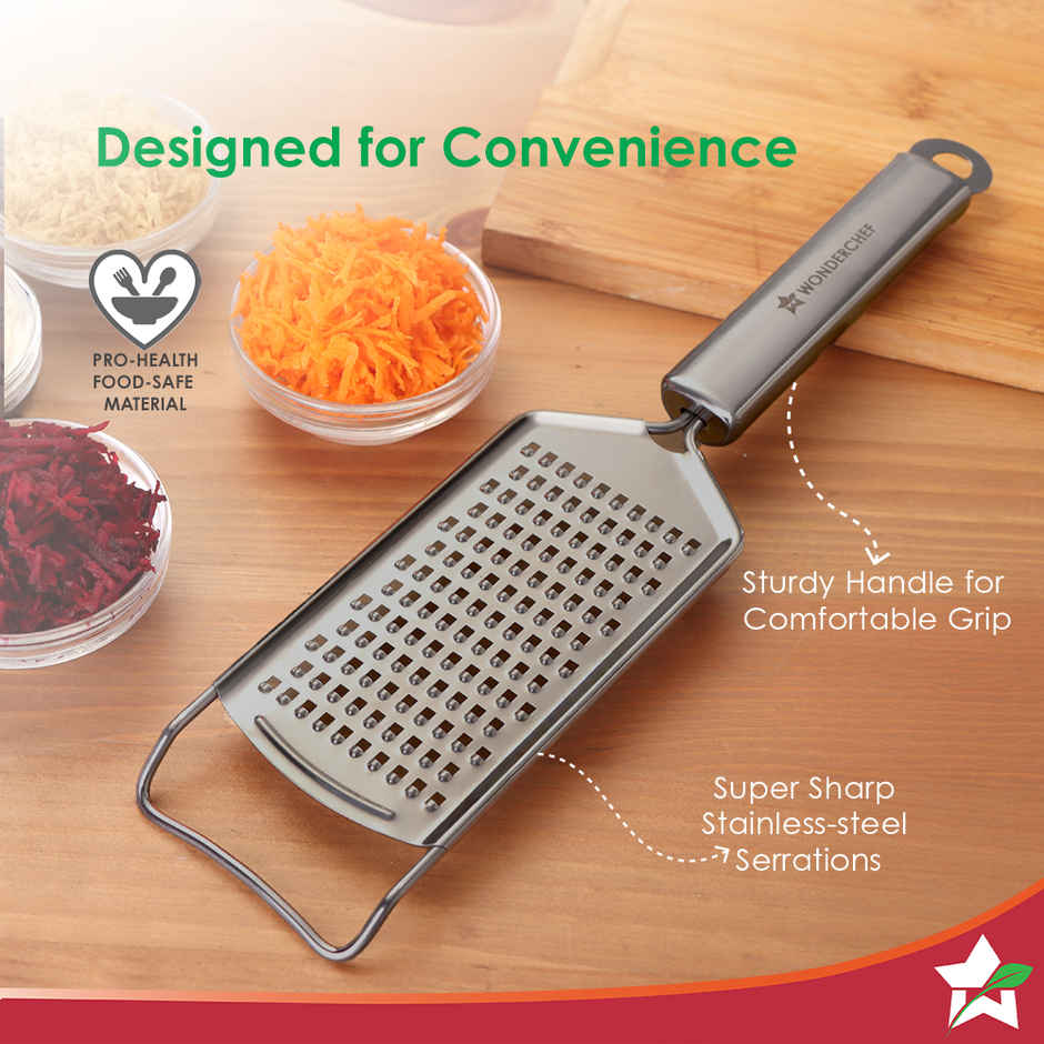 Wonderchef Ambrosia Cheese Grater | SS Vegetable Shredder