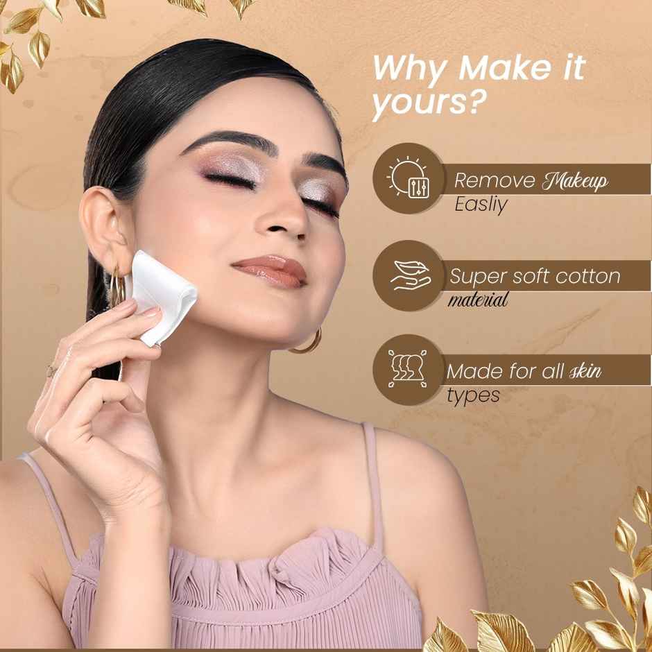 Glam21 Makeup Remover Wipes| Fragrance Free Pre-moisturized 100% Cotton Fabric for Face Cleansing