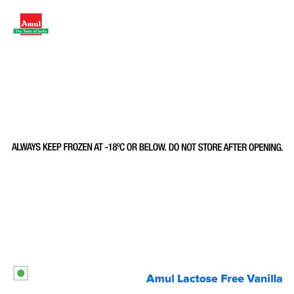 Amul Lactose Free Vanilla Icecream Cup