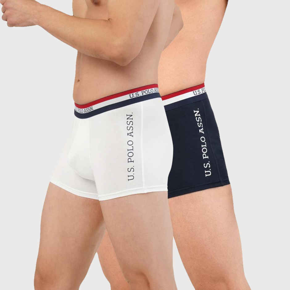 U.S. Polo Assn. | Underwear Pack of 2 | L | Trunks | ET002 | Navy and White
