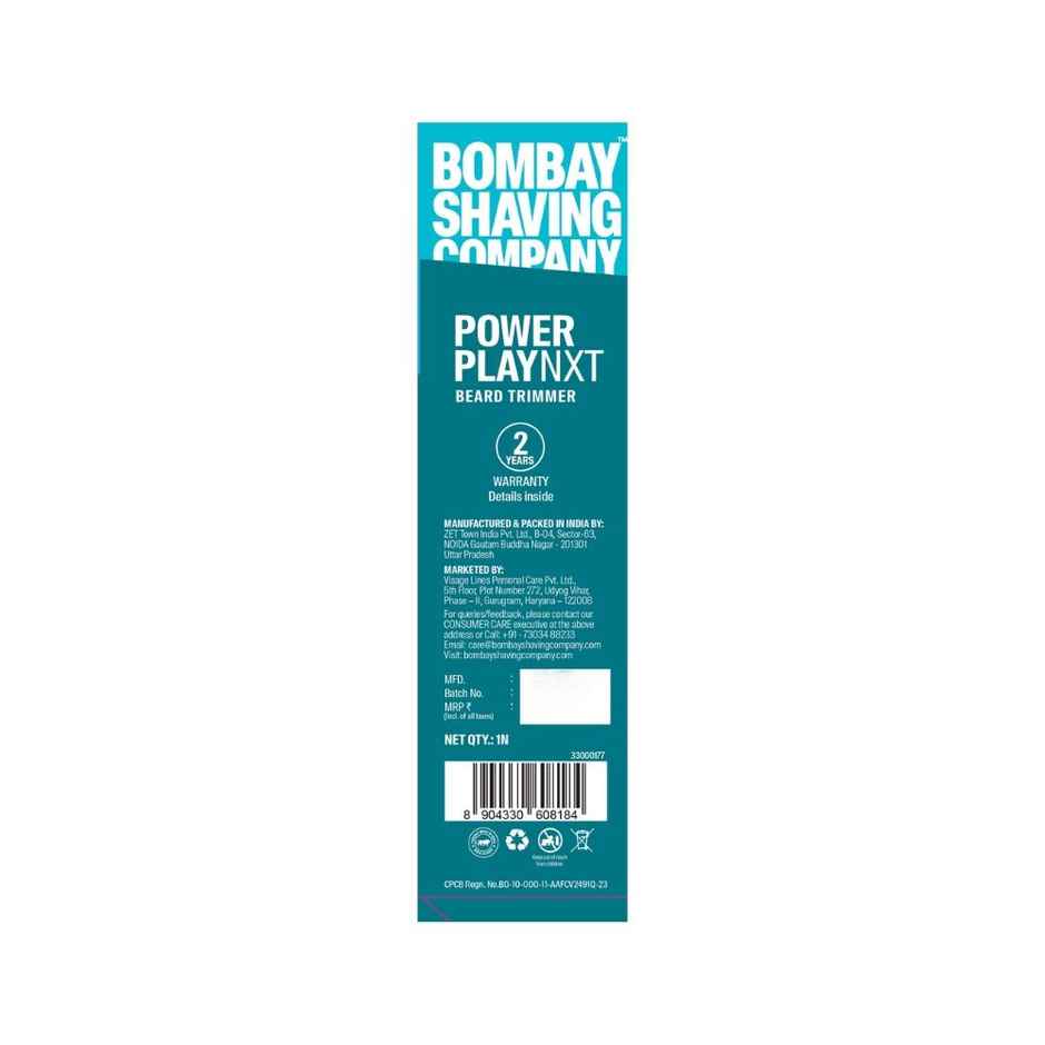 Bombay Shaving Company Beard Trimmer | Type-C charging | Power Play NXT Trimmer | Fast charging | 90 min Runtime