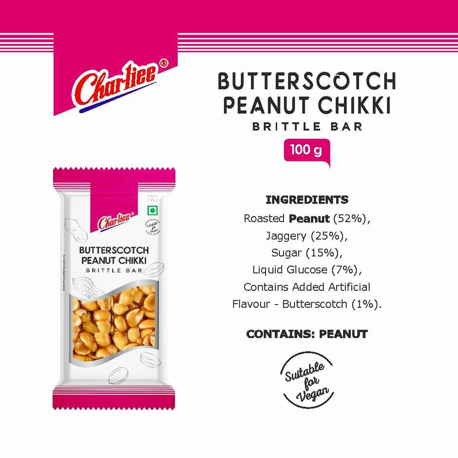 Charliee Butterscotch Peanut Chikki