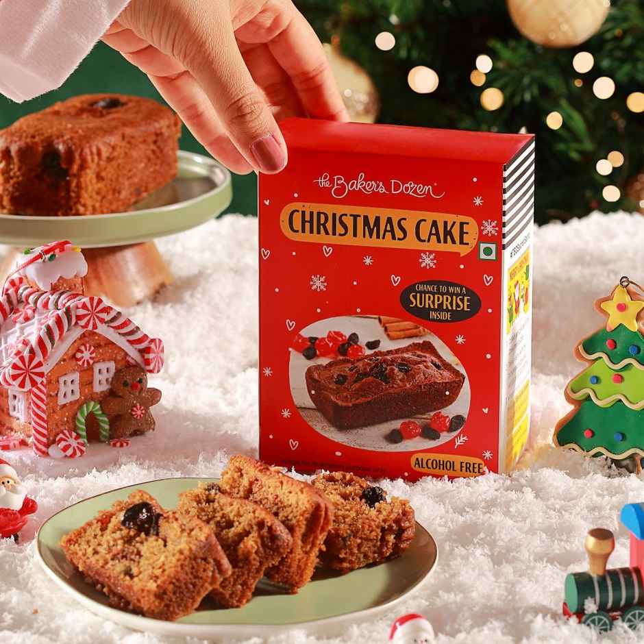 The Baker's Dozen Christmas Cake | Eggless/Veg