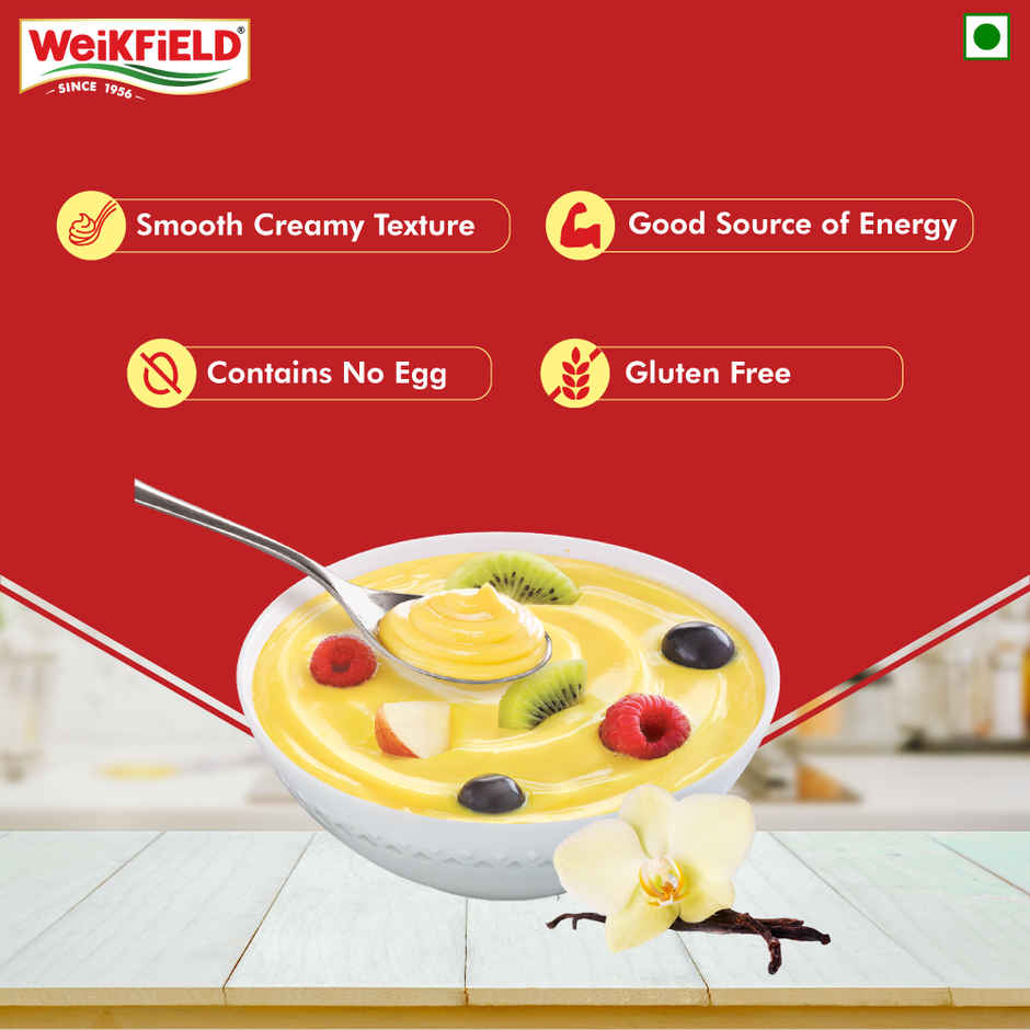 Weikfield Custard Powder Vanilla Flavour Carton(200gms) & Weikfield Custard Powder Butterscotch Flavoured Carton(75gms) Combo