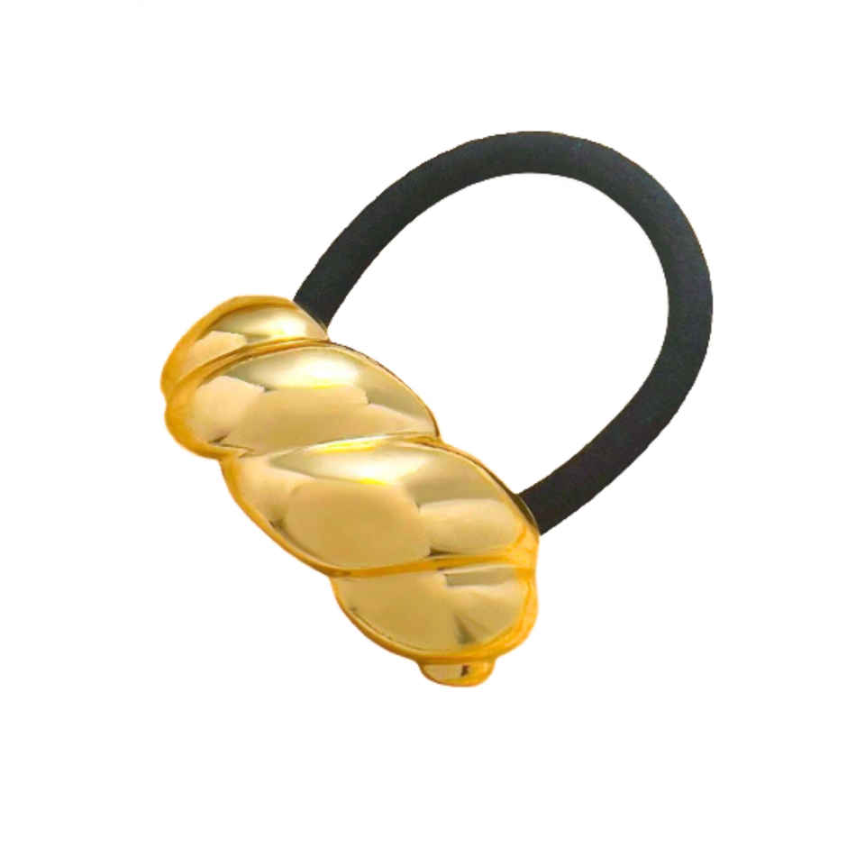 SE7EN Premium Hair Rubber Bands With Metal Design