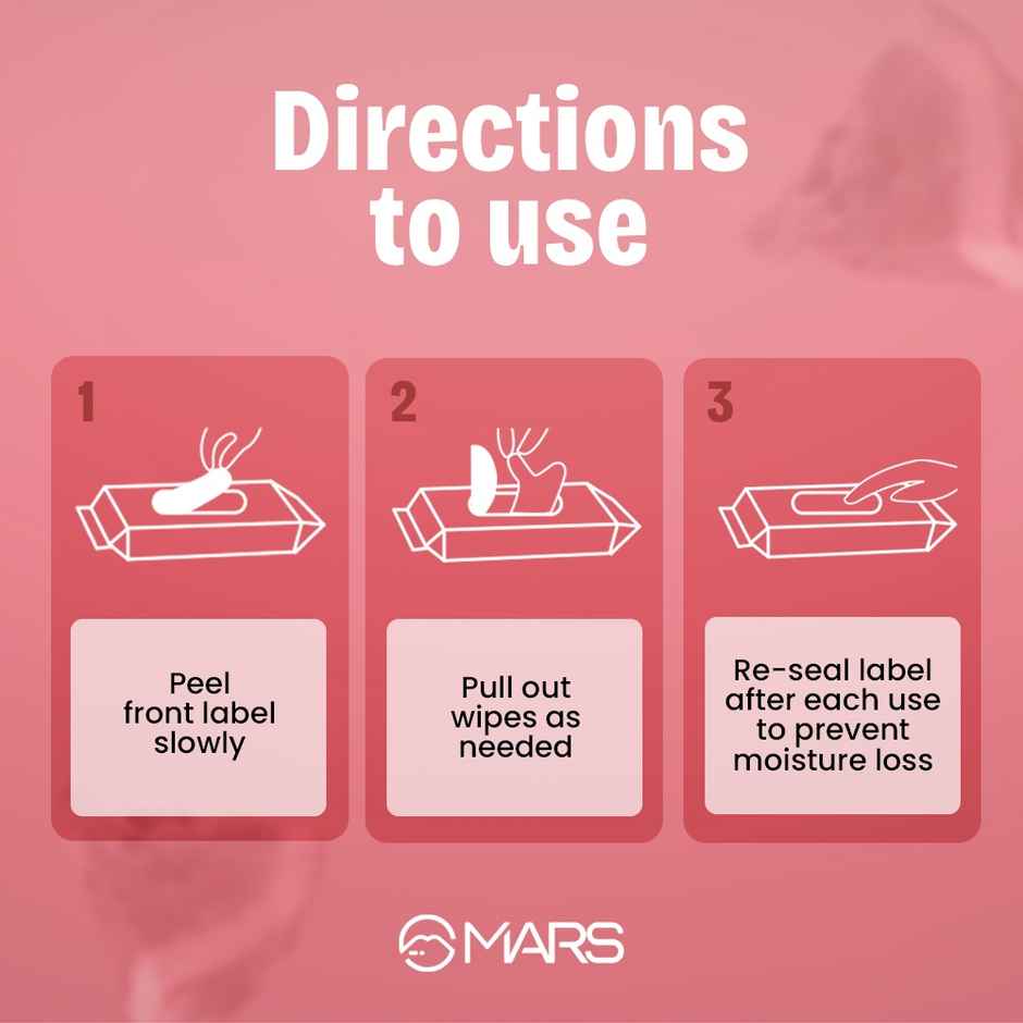 MARS Cosmetics Refreshing Wet Wipes For Face Watermelon | 25 Pulls Per Pack