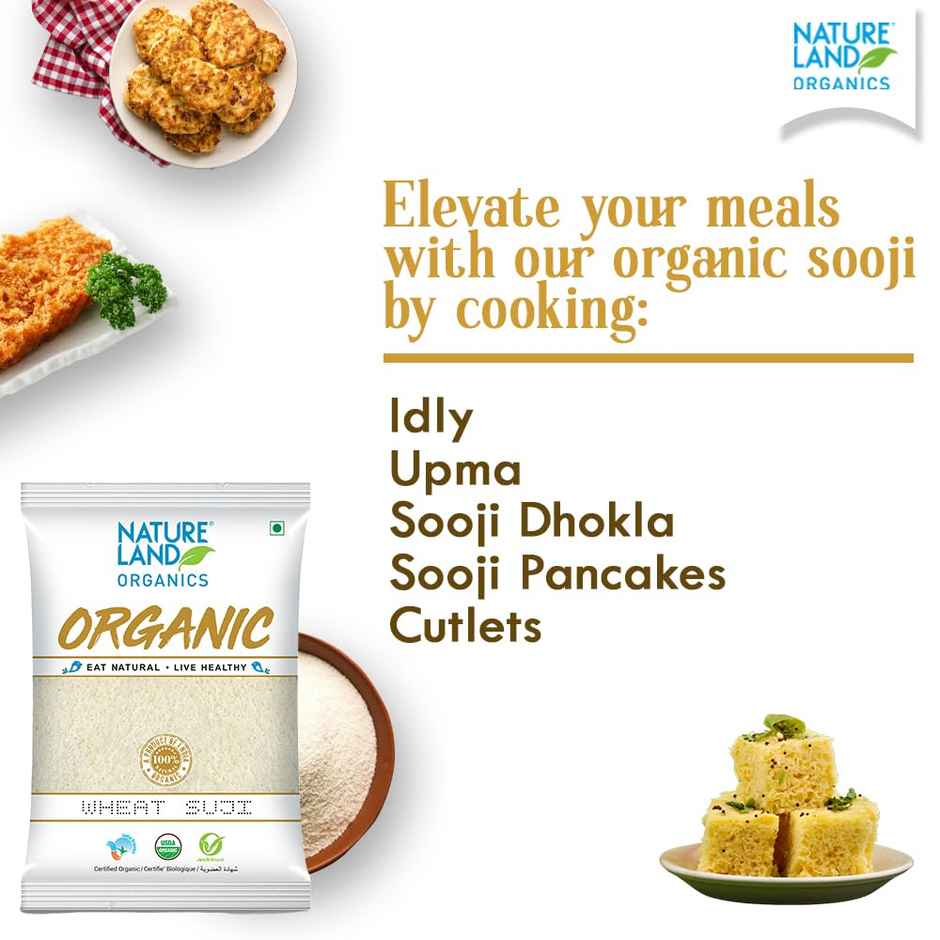 Natureland Organics Wheat Suji