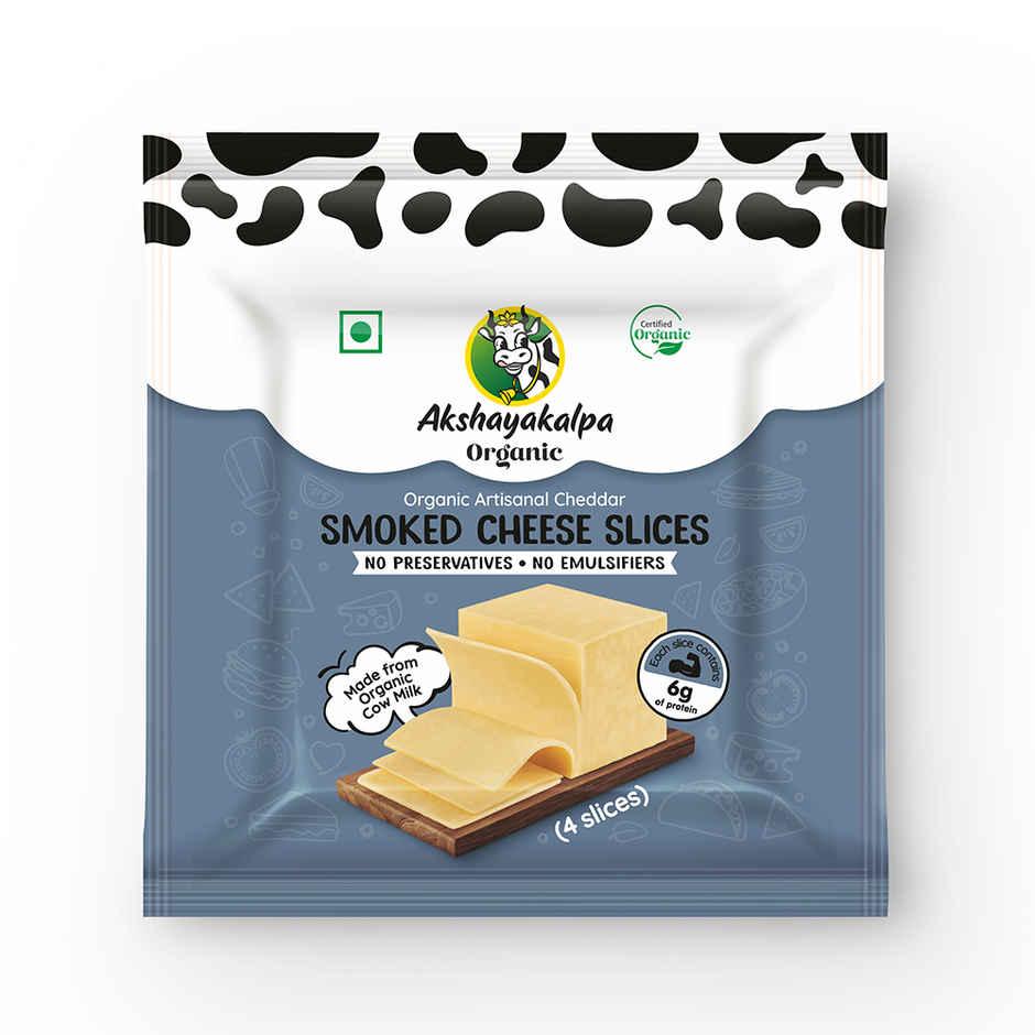 Akshayakalpa Organic Smoked Cheese Slices