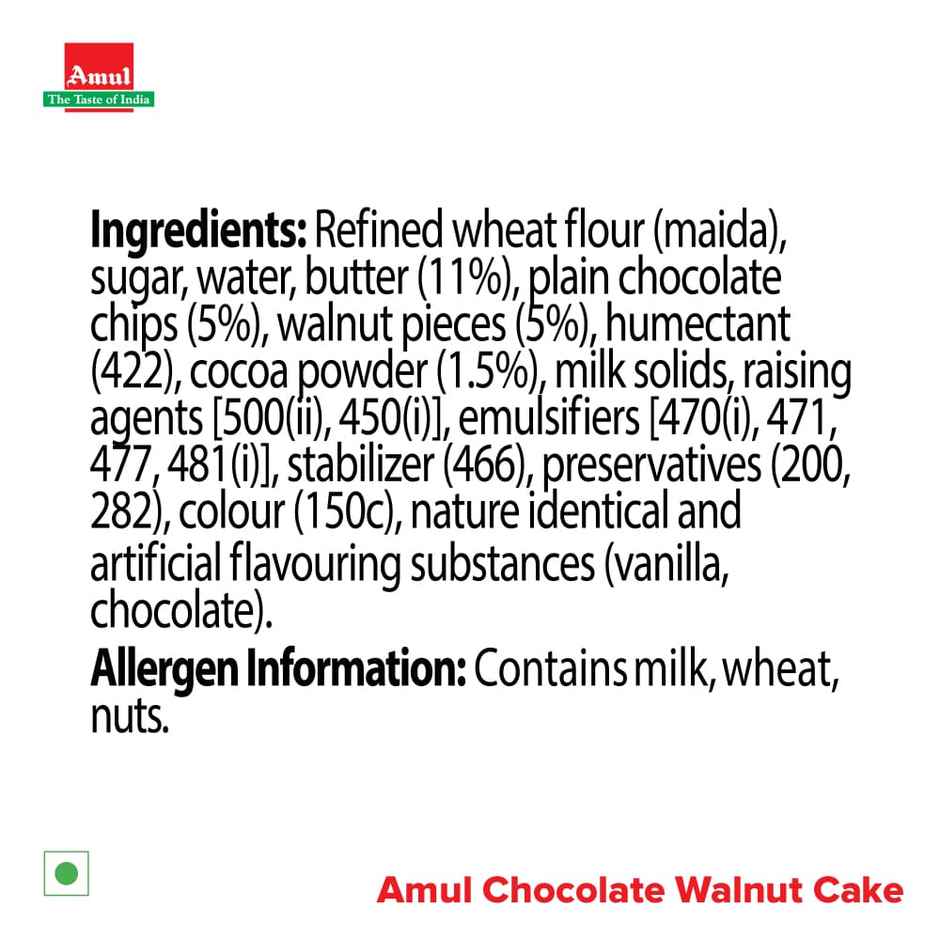 Amul Butter Cake Choco Walnut