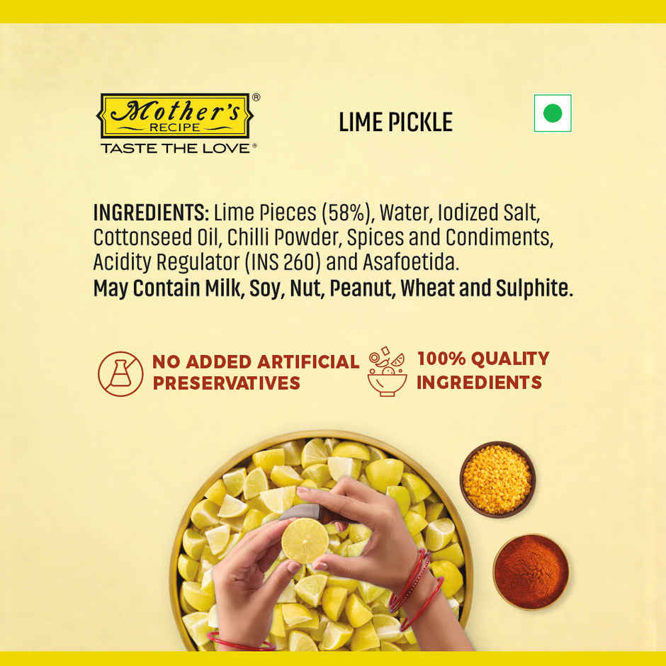 Mother's Recipe Lime Pickle