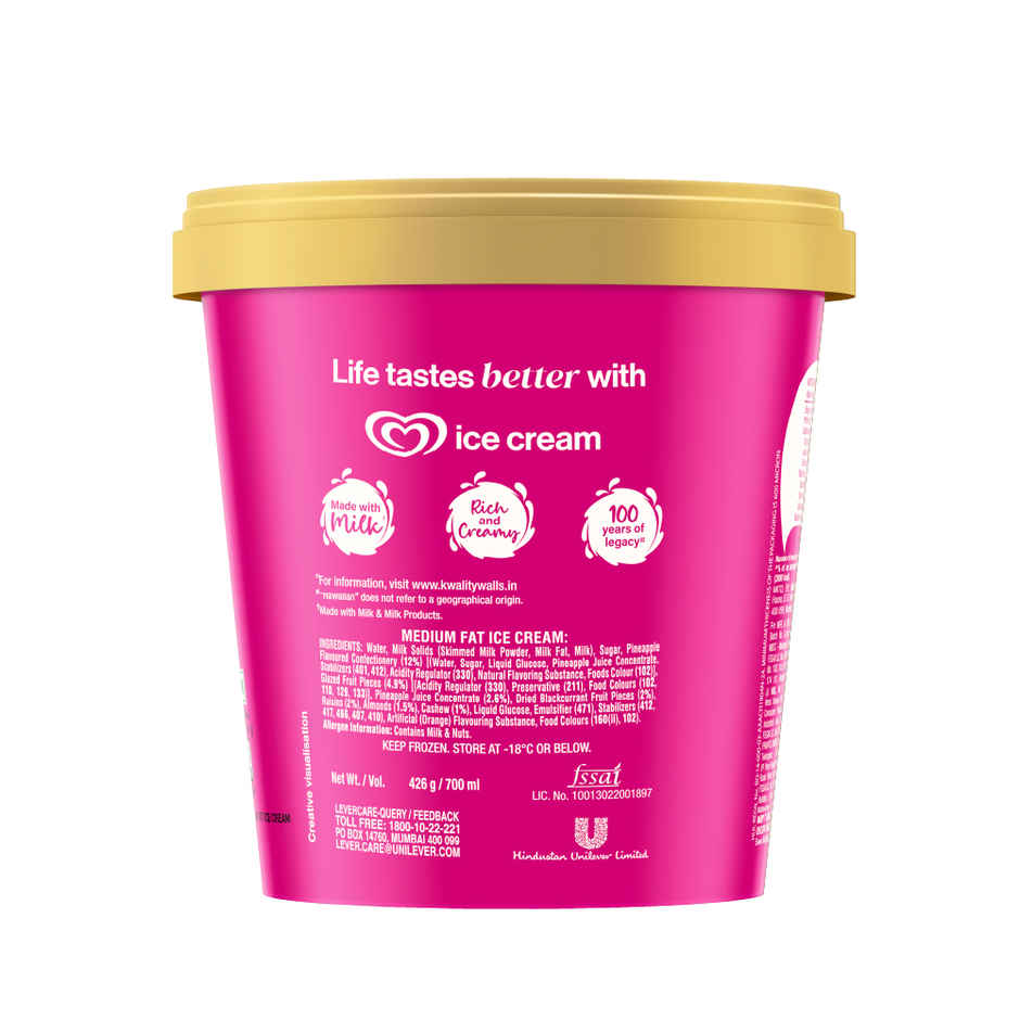 Kwality Wall's Hawaiian Nuts Sundae Tub