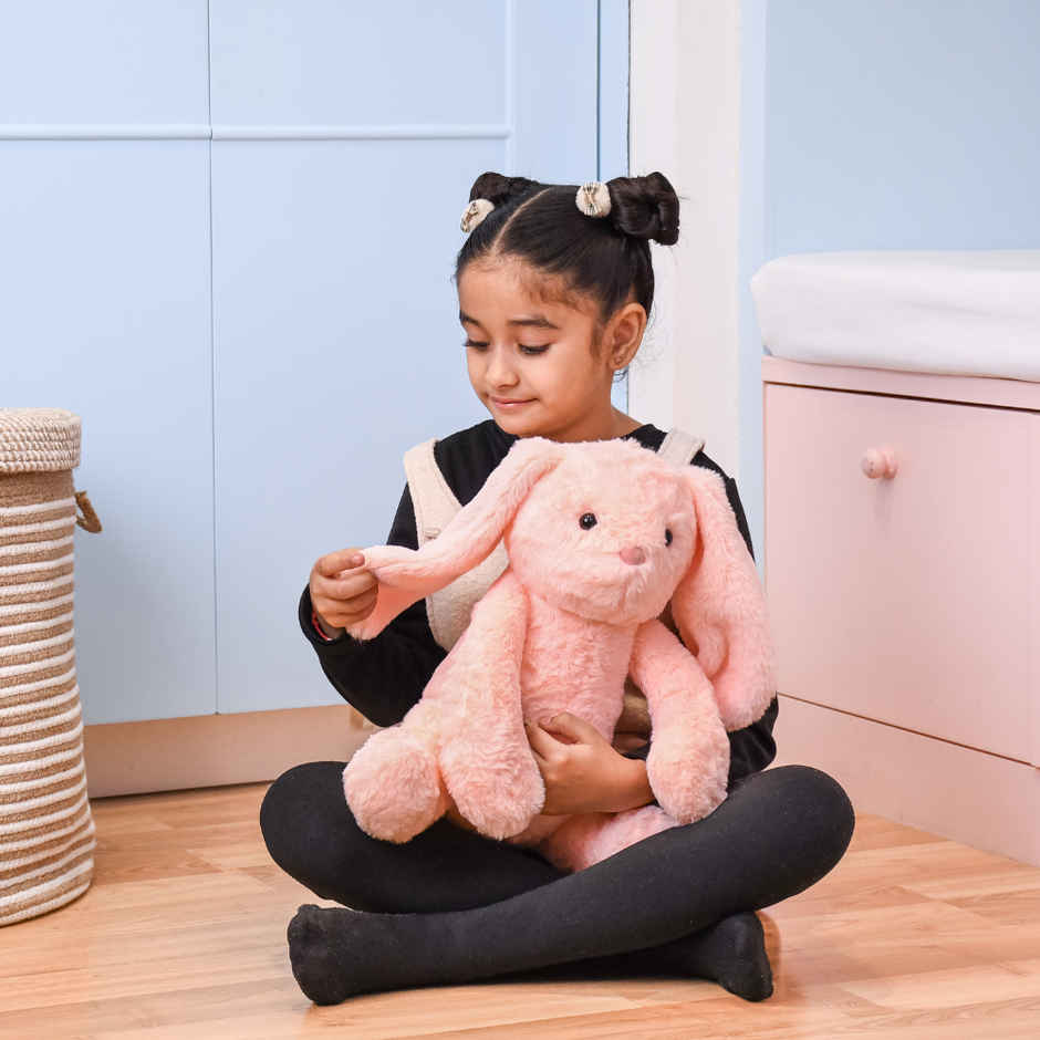 Mirada Peach Bunny Soft Toy - 35 cm