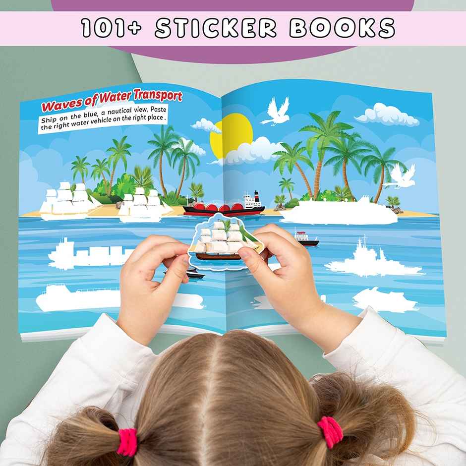 My First Transport Sticker Book - Adventure With 101+ Stickers | Kids Learning Activities Ages 3-12