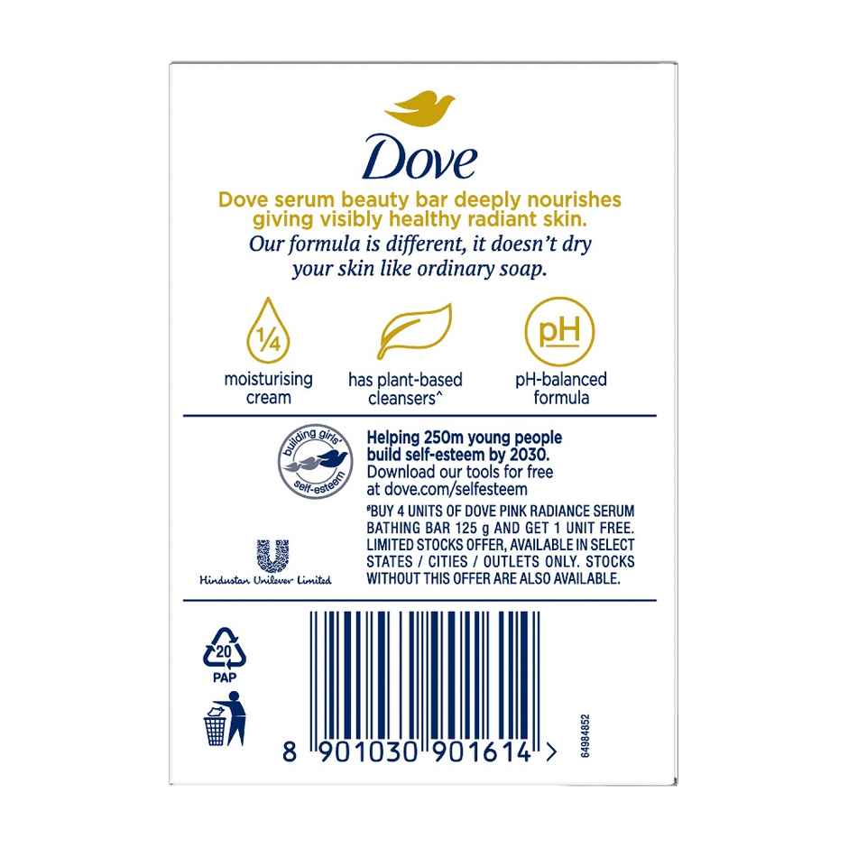 Dove Pink Beauty Bar - Soft, Smooth, Glowing Skin