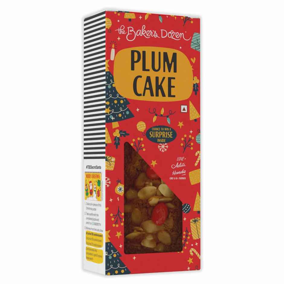 The Baker's Dozen Plum Cake Rum and Brandy soaked