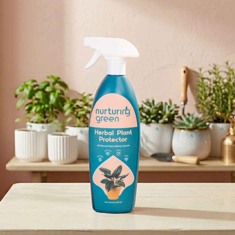 Nurturing Green - Herbal Plant Protector | 650ml | Plant Spray Bottle with Neem Oil for Plant Care