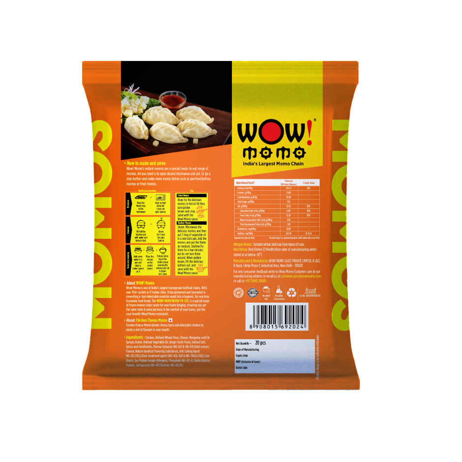 Wow! Chicken Cheese Momos Combo