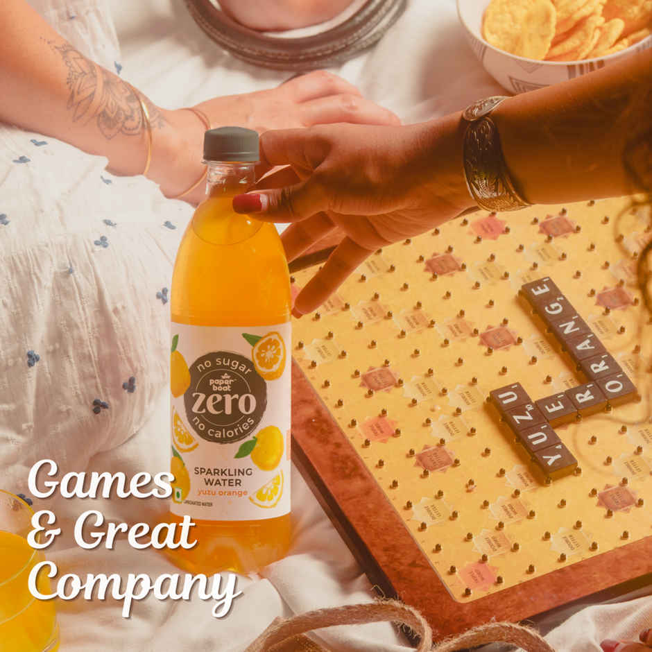 Paper Boat Zero Sugar Yuzu Orange Sparkling Water | Sugar Free Cold Drink