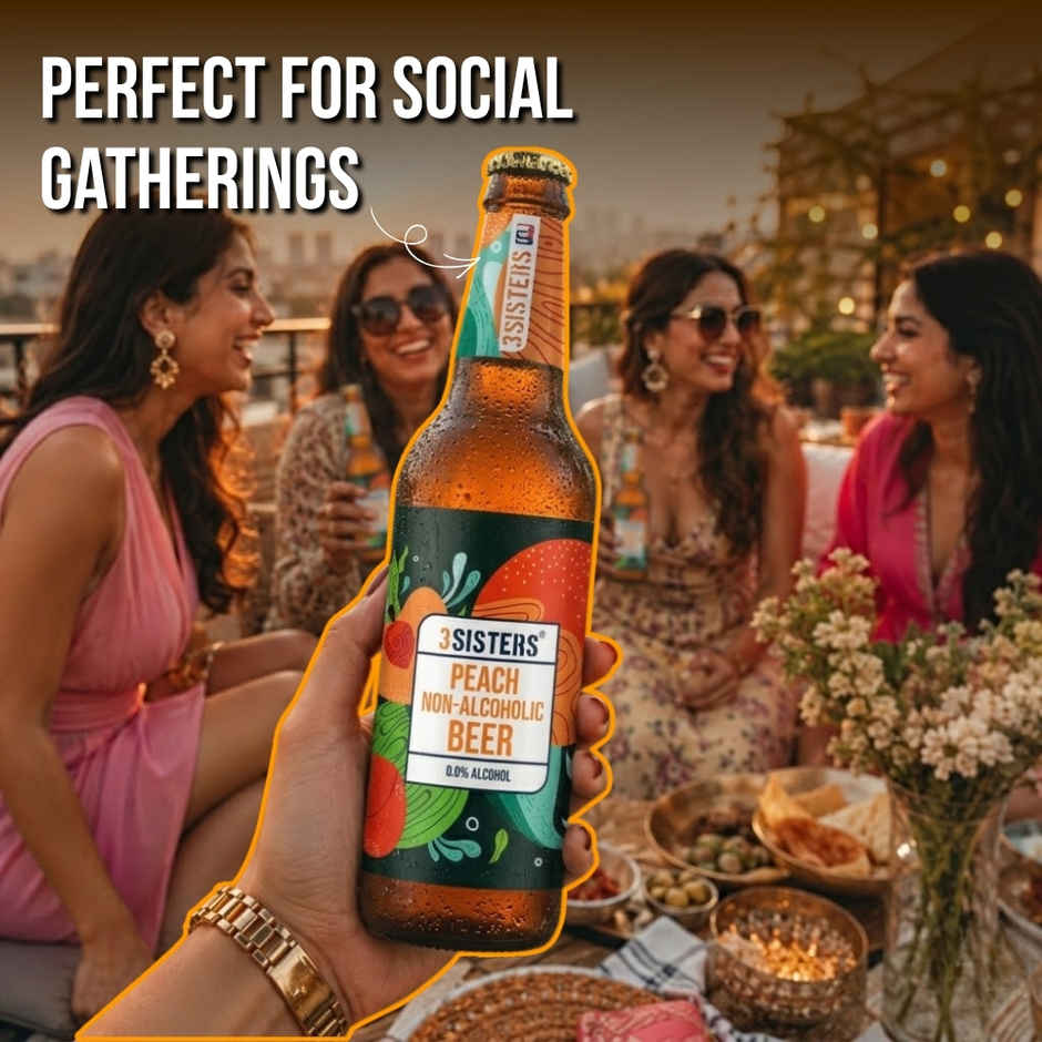 3 Sisters Peach Non Alcoholic Beer