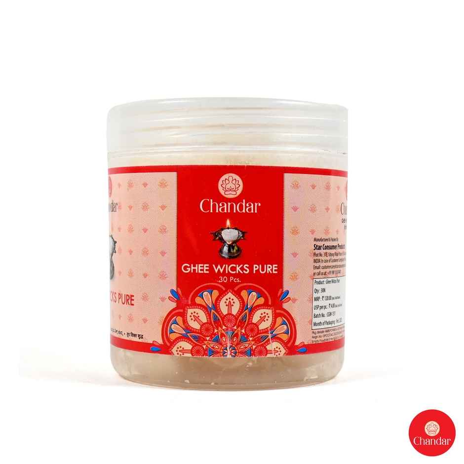 Ghee Diya Wicks | Chandar | Sacred Use | Chandar