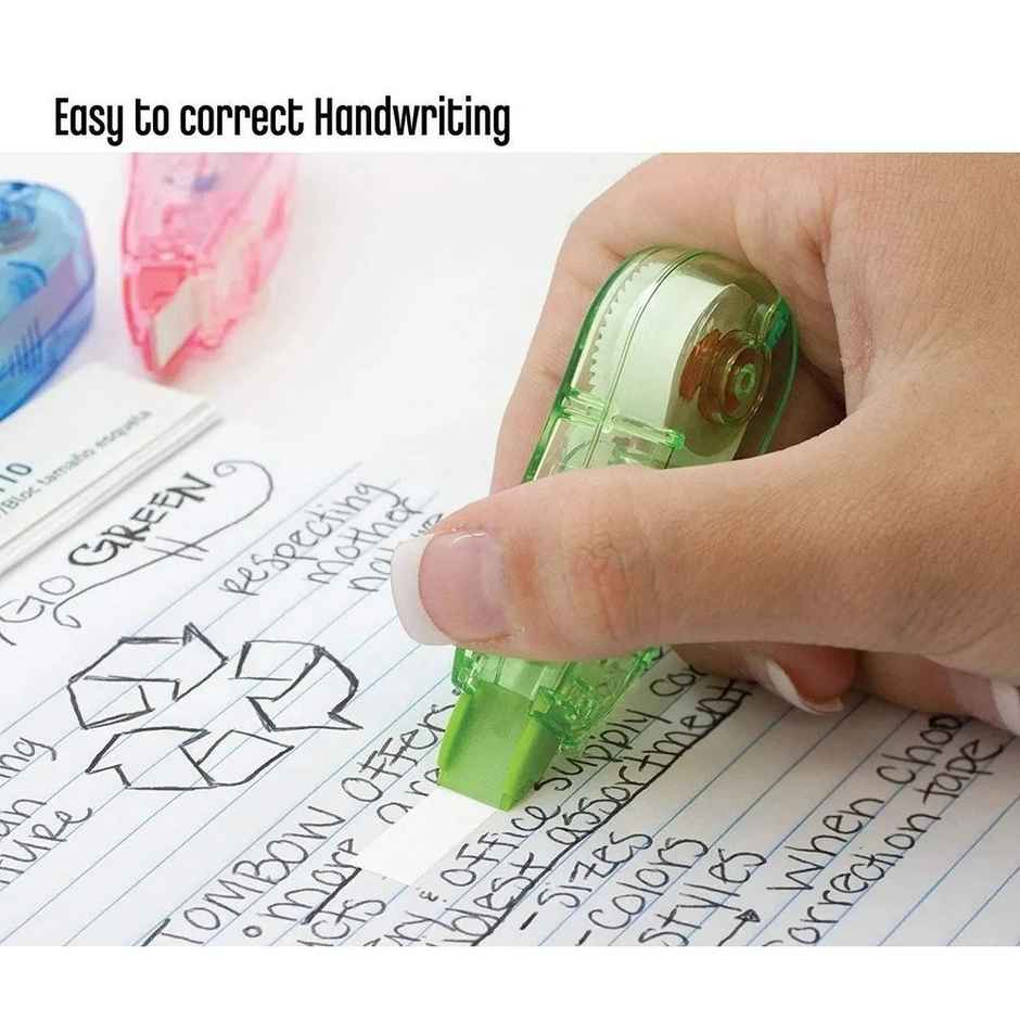 MCGT-109 Correction Tape - Polyvinyl Chloride Multicolor Tape | 12 m x 5 mm