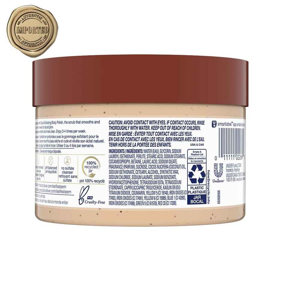 Dove Body Polish | Brown Sugar & Coconut Butter | For Dry Skin | Get Rejuvenated Skin
