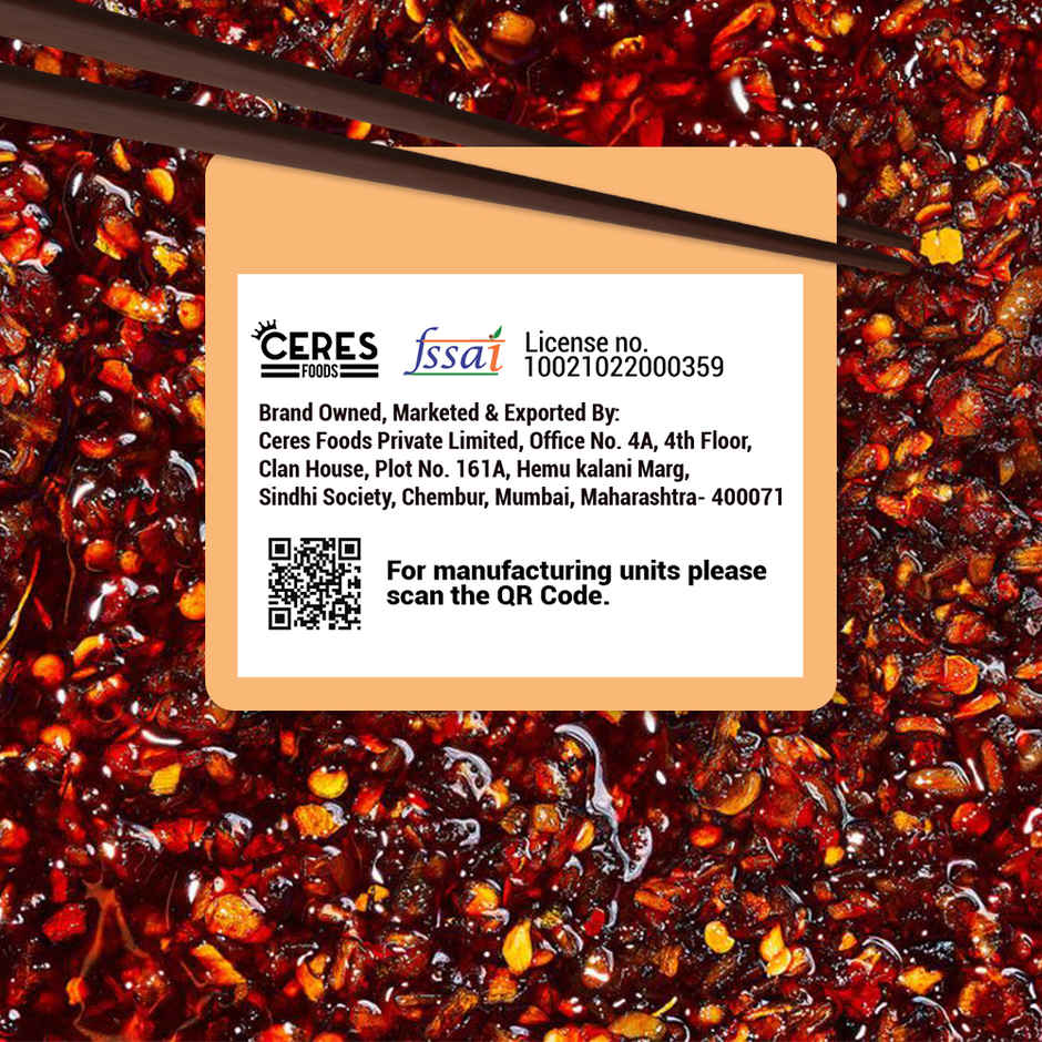 Moi Soi Sichuan Chilli Oil- For Stir Fry Marinade Spread & Dip