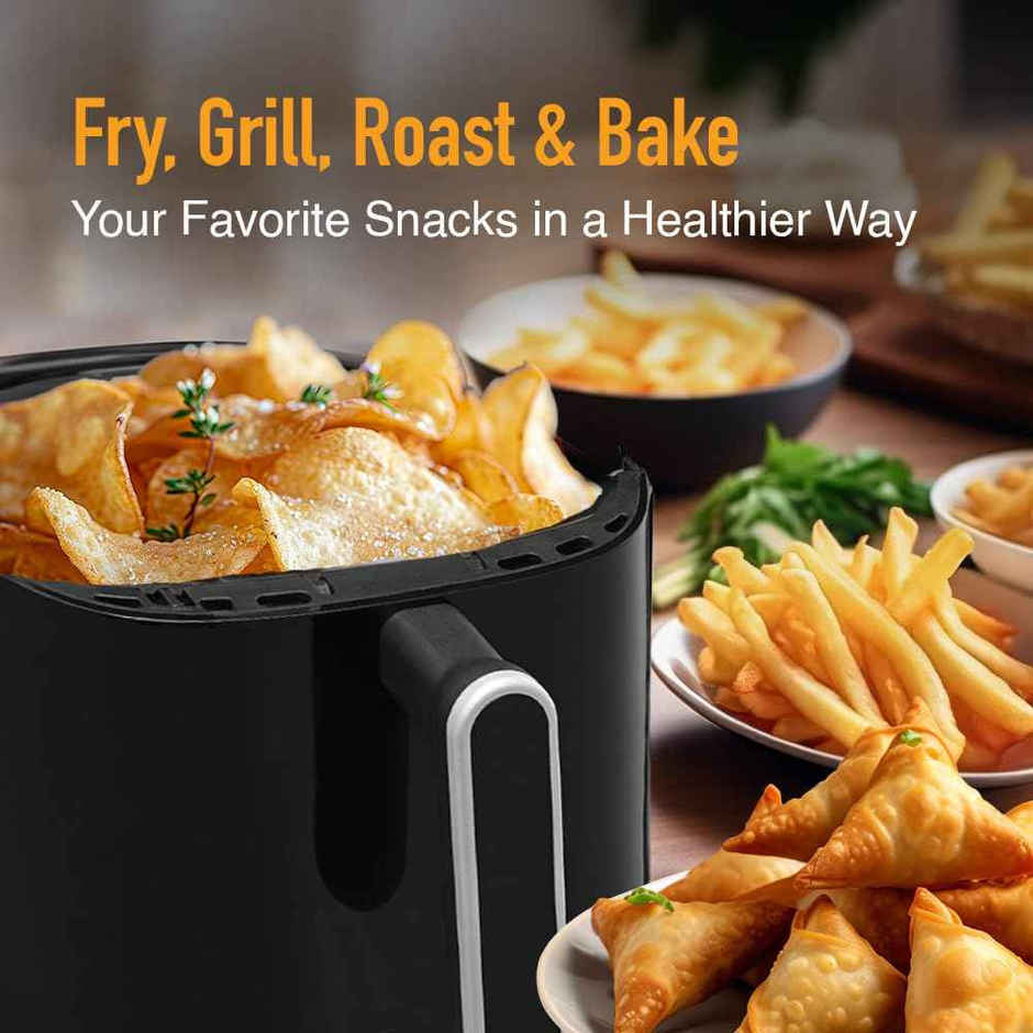 Kent Classic Air Fryer | 1300w Power & 4l Capacity Black